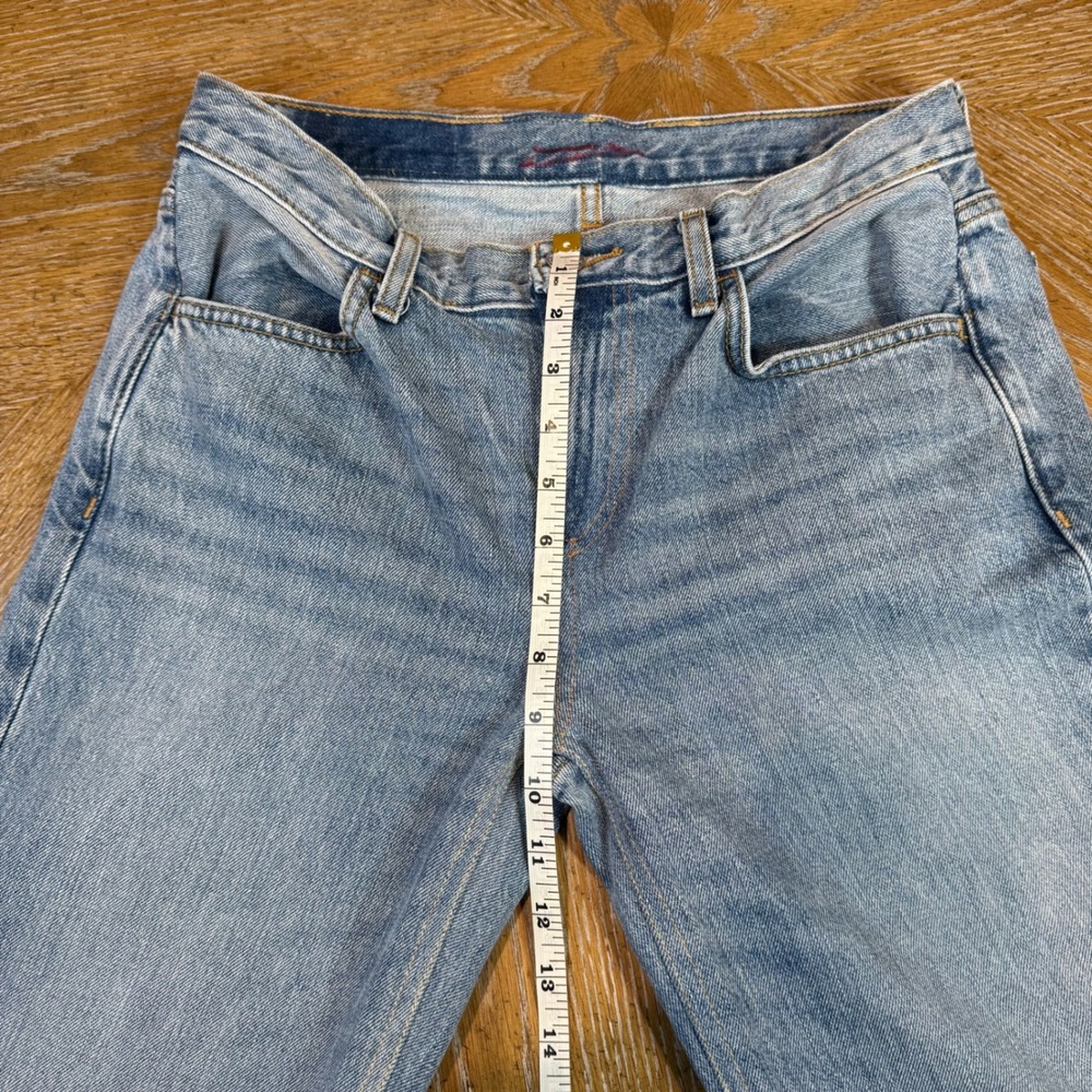 Re/Done Low Rise Bell Bottom Flare Jeans Lake Blue Size 10/30 - Picture 9 of 10